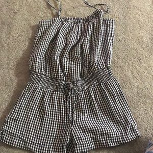 Gingham Romper